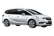 Car Hire Woolwich - Vauxhall Zafira 5 + 2 - Minibus hire Woolwich